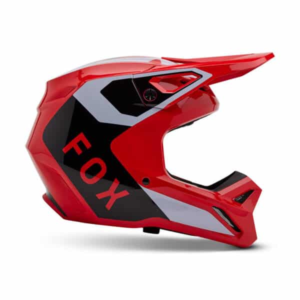 ⁦קסדה מלאה לשטח עם משקף פתוח FOX V1 Lean Red V25 - פוקס, צבע אדום⁩ – תמונה ⁦6⁩