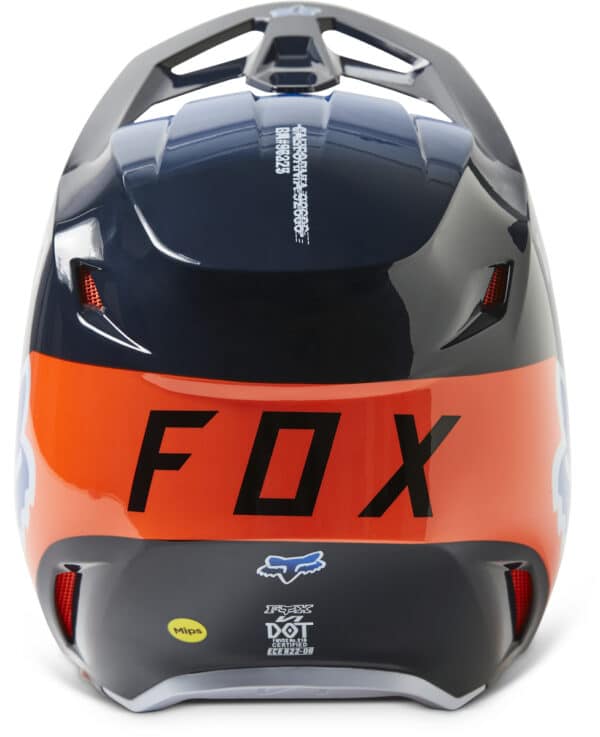 ⁦קסדה מלאה לשטח עם משקף פתוח FOX V1 Toxsyk V23 – פוקס, צבע כחול⁩ – תמונה ⁦6⁩