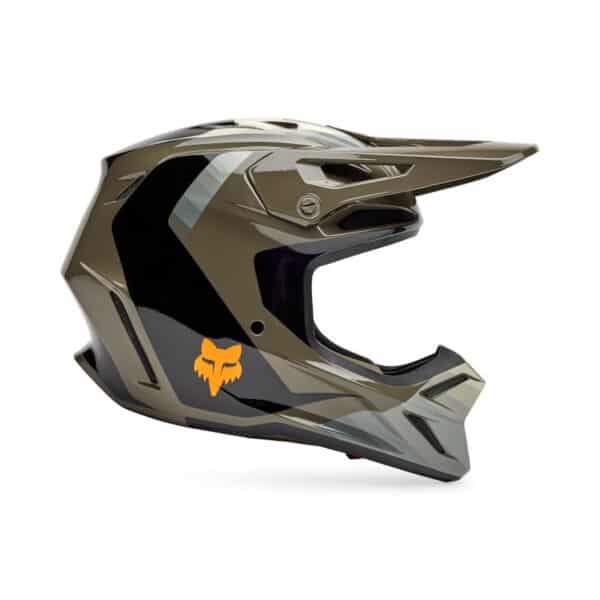 ⁦קסדה מלאה לשטח FOX V3 Fade HELMET V25 – פוקס, קרבון בצבע שחור / חום⁩ – תמונה ⁦6⁩