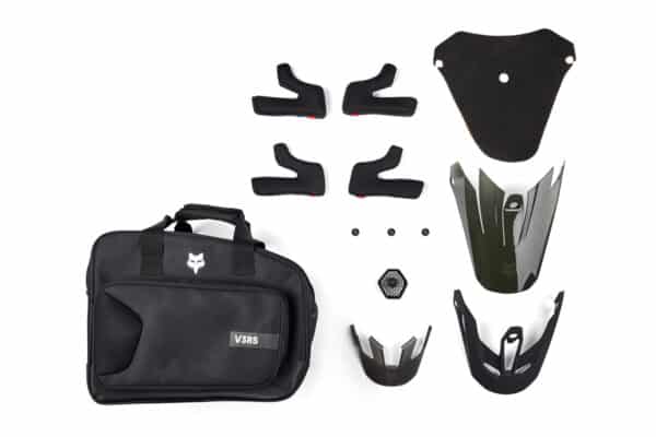 ⁦קסדה מלאה לשטח FOX V3 RS Carbon Solid V25 – פוקס, קרבון בצבע לבן⁩ – תמונה ⁦5⁩