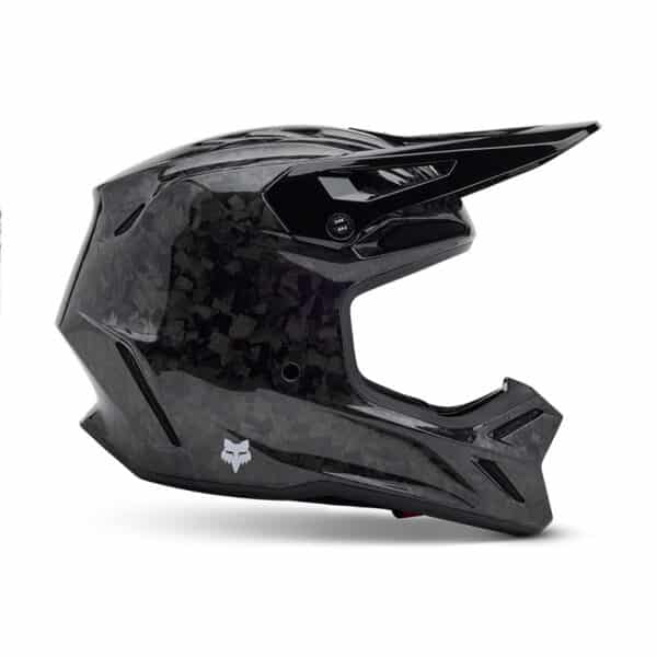 ⁦קסדה מלאה לשטח FOX V3 RS Carbon Solid V25 – פוקס, קרבון בצבע שחור⁩ – תמונה ⁦3⁩