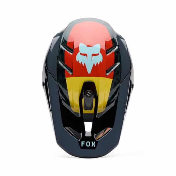 ⁦קסדה מלאה לשטח FOX V3 RS Grid HELMET V25 – פוקס, קרבון בצבע שחור / כתום⁩ – תמונה ⁦5⁩