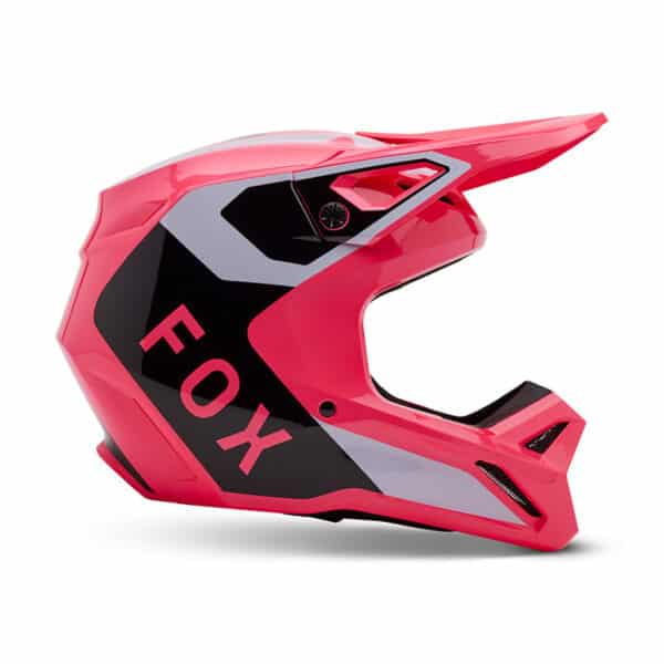 ⁦קסדה לילדים מלאה לשטח עם משקף פתוח FOX YTH V1 LEAN V25 – פוקס, צבע ורוד⁩ – תמונה ⁦2⁩