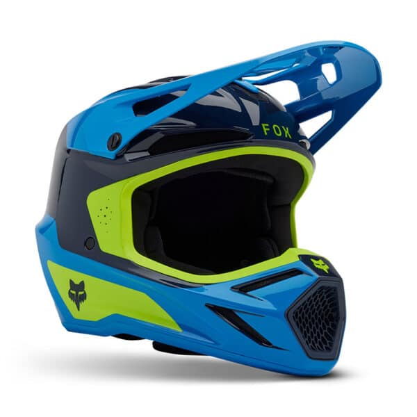 ה-FOX YTH V3 IMPRESSION BLUE V25 היא קסדה מושלמת לרוכבים צעירים שמחפשים הגנה מתקדמת, נוחות ו-סטייל. עם טכנולוגיות כמו MIPS, מיתוג של FOX RACING, ואביזרים חכמים כמו מערכת תקשורת מובנית, היא מספקת את כל מה שצריך כדי להפוך את רכיבת השטח לבטוחה ומרשימה