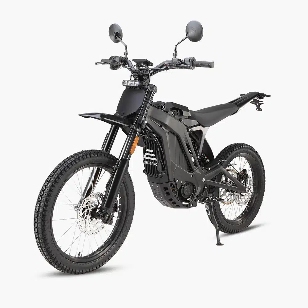 1200_3_45 אופנוע חשמלי E RIDE PRO SS3.0 שחור עם סוללת 72V 50Ah מנוע 16KW ומתלי FAST ACE לרכיבה בשטח ובכביש