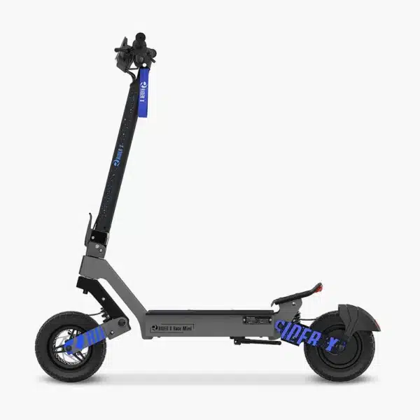 קורקינט חשמלי RIDER X RACE MINI בצבע שמנת עם סוללת 48V16AH גלגלי 10 אינץ ושיכוך מלא לרכיבה עירונית נוחה