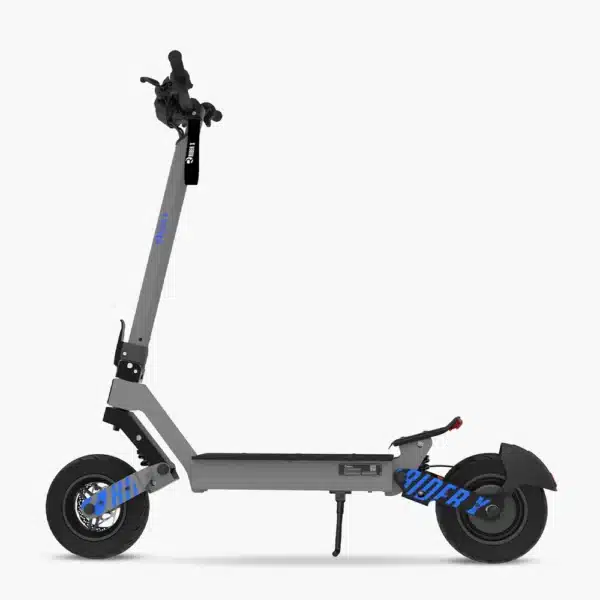 קורקינט חשמלי RIDER X RACE אפור עם סוללת 60V 21Ah גלגלי 11 אינץ ושיכוך מלא לרכיבה בעיר ובשטח