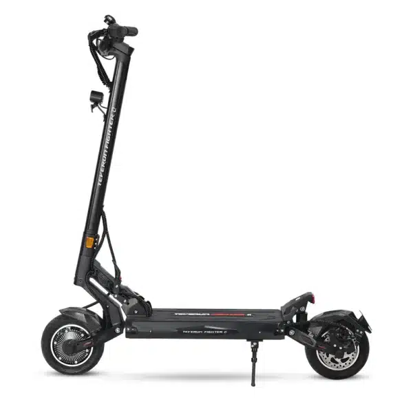 קורקינט חשמלי TEVERUN Fighter Q שחור עם סוללת 52V13A שיכוך מלא הידראולי וצמיגי 8.5 אינץ לרכיבה עירונית ושטח קל